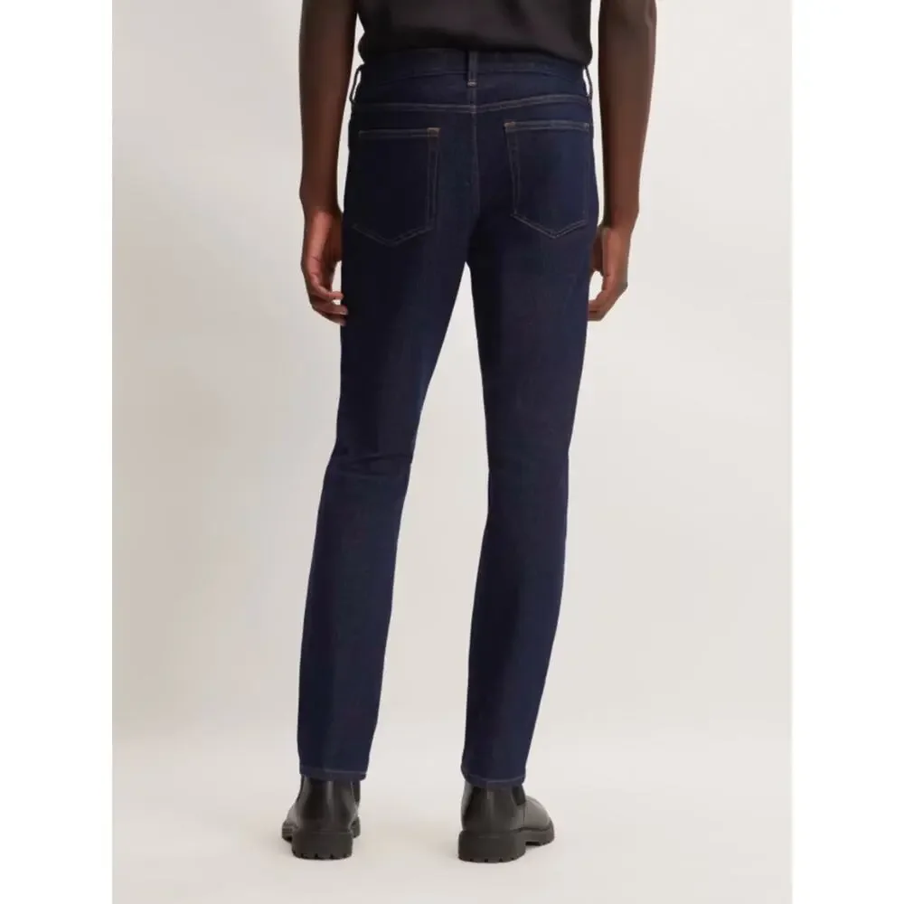 NWT Everlane Men's The Slim 4-Way Stretch Organic Jean Uniform Dark Indigo 33x32